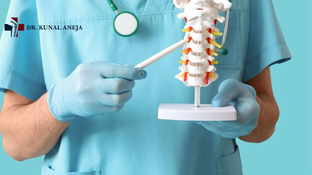 Orthopaedic specialist reviewing MRI and X-ray reports before major surgery